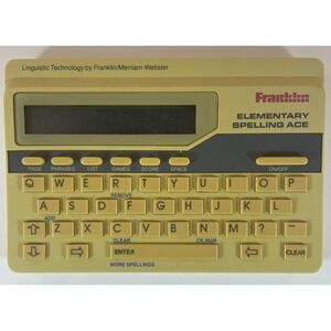 Vintage Electronic Franklin Elementary Spelling Ace Model ES-90‎ 1989 TESTED